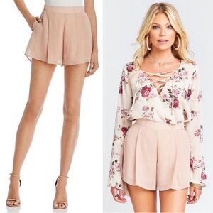 Show Me Your Mumu Vero Sparkle & Shine High-Rise Flowy A-Line Swing Shorts Boho